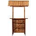 Tavolo Bar Esterno con Tetto 113x106x217cm Massello di Acacia - Foto miniatura 9