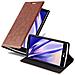 Cadorabo Custodia Compatibile Con Lg G4 / G4 Plus In Marrone Cappuccino - Coperchio Protettiva Con Chiusura Magnetica, Funzione Stand E Tasca Per Le Carte - Foto miniatura 1