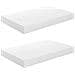 Scaffali A Parete 2 Pz Bianco Lucido 40x23x3,8 Cm In Mdf - Foto miniatura 2