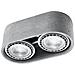 Downlight Doppi Da Superficie Ovale Grigio Gu10 - Foto miniatura 3