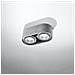 Downlight Doppi Da Superficie Ovale Grigio Gu10 - Foto miniatura 9