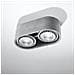 Downlight Doppi Da Superficie Ovale Grigio Gu10 - Foto miniatura 2