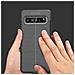 Custodia Compatibile Con Samsung Galaxy S10 5g In Nero Profondo - Coperchio Protettivo In Silicone Tpu Con Applicazione Di Finta Pelle Nobile - Foto miniatura 3