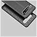 Custodia Compatibile Con Samsung Galaxy S10 5g In Nero Profondo - Coperchio Protettivo In Silicone Tpu Con Applicazione Di Finta Pelle Nobile - Foto miniatura 7