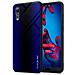 Custodia Compatibile Con Huawei P20 - Ottica A Strisce In Cobalto Viola - Coperchio Protettivo In Vetro Temperato E Silicone Tpu - Foto miniatura 1