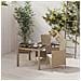 Set Mobili Da Giardino 3 Pz Con Cuscini In Polyrattan Beige - Foto miniatura 1