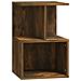 Comodino Rovere Fumo 35x35x55 Cm In Legno Multistrato - Foto miniatura 1