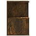Comodino Rovere Fumo 35x35x55 Cm In Legno Multistrato - Foto miniatura 5