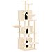 Albero Per Gatti Con Tiragraffi In Sisal Crema 180 Cm - Foto miniatura 1
