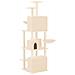 Albero Per Gatti Con Tiragraffi In Sisal Crema 180 Cm - Foto miniatura 4