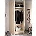 Guardaroba Giovo, Mobile Appendiabiti Per Camera Da Letto, Armadio A 2 Ante Battenti, 81x52h184 Cm, Rovere - Foto miniatura 4