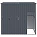 Casetta Cani con Tetto Antracite 214x153x181 cm Acciaio Zincato - Foto miniatura 2