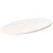 Piano Tavolo Bianco 70x35x2,5cm In Legno Massello Di Pino Ovale - Foto miniatura 1