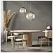 Lampadario A Sospensione Moderno Cometa Metallo Oro Vetro 1 Luce Led 12w - Foto miniatura 2