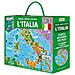 Matteo Gaule - L'Italia. Viaggia, conosci, esplora. Ediz. a colori. Con 22 formine. Con puzzle rotondo. Con Poster - Foto miniatura 1