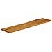 Piano Tavolo 180x40x2,5 Cm Bordi Vivi In Legno Massello Mango - Foto miniatura 2