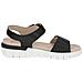 Black Nappa Casual Open Sandals Sandali Pelle Scarpe Donna Nero Eu 37, 9-28701-42-022 - Foto miniatura 3