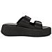 Black Casual Open Slippers Ciabatte Pelle Scarpe Donna Nero Eu 38, 1-27217-42 001 - Foto miniatura 3
