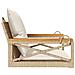 Panchina a Dondolo con Cuscini Beige 63x62x40 cm in Polyrattan - Foto miniatura 2