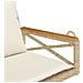 Panchina a Dondolo con Cuscini Beige 63x62x40 cm in Polyrattan - Foto miniatura 3