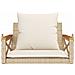 Panchina a Dondolo con Cuscini Beige 63x62x40 cm in Polyrattan - Foto miniatura 8