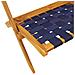 Sedie Pieghevoli Giardino 2pz Tavolino Blu Scuro Legno Massello - Foto miniatura 4