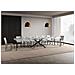 Tavolo allungabile 90x140/400 cm Plaker bianco frassino gambe antracite - Foto miniatura 4