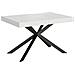 Tavolo allungabile 90x140/400 cm Plaker bianco frassino gambe antracite - Foto miniatura 1