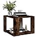 Lusso Casadino -  Tavolino Da Salotto Rovere Fumo 40x40x43cm Legno Ingegnerizzato - Foto miniatura 3