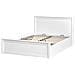 Letto Contenitore Legno Di Pino Lambres 140 X 200 Cm Bianco - Foto miniatura 3