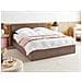 Letto Contenitore Bouclé Orbey 180 X 200 Cm Marrone - Foto miniatura 1
