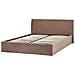 Letto Contenitore Bouclé Orbey 180 X 200 Cm Marrone - Foto miniatura 5