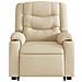Poltrona Alzapersona Massaggiante Reclinabile Crema in Tessuto - Foto miniatura 5