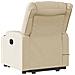 Poltrona Alzapersona Massaggiante Reclinabile Crema in Tessuto - Foto miniatura 8