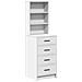Highboard Bianco 40x41x135 cm in Legno Ingegnerizzato - Foto miniatura 1