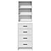 Highboard Bianco 40x41x135 cm in Legno Ingegnerizzato - Foto miniatura 6