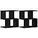 Comodino 2 pezzi Rovere Nero 50x30x51,5 cm Legno ingegnerizzato - Foto miniatura 1