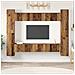 Set mobile TV 10 pcs Legno vecchio 30.5 x 30 x 90 cm - Foto miniatura 2