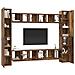 Set mobile TV 10 pcs Legno vecchio 30.5 x 30 x 90 cm - Foto miniatura 3