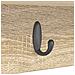 Appendiabiti a muro rovere sonoma 100 x 16 x 26 cm - Foto miniatura 8