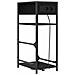 Armadio da Notte Rovere nero 40 x 27 x 76 cm Legno multistrato - Foto miniatura 1