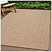Tappeto ZIZUR Beige 200x200 cm Aspetto Iuta Interni ed Esterni - Foto miniatura 2