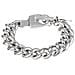 Bracciale A Catena In Argento Con Chiusura A Lucchetto In Zama - Foto miniatura 1
