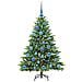 Albero di Natale artificiale con 150 LED Verde 120 cm PE e PVC - Foto miniatura 3