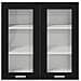 Armadio pensile con porta Riga Rovere Nero 80 x 31 x 80 cm - Foto miniatura 6