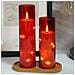Candela Led Rossa Senza Fiamma (5.5x16cm) - Perfetta Per Natale E Feste - Foto miniatura 2