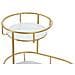 Espositore Svuotatasche 2 Livelli In Ferro Dorato E Vetro 36x22,5x27 Cm - Foto miniatura 2