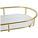 Espositore Svuotatasche 2 Livelli In Ferro Dorato E Vetro 36x22,5x27 Cm - Foto miniatura 3