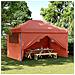 Tenda Party Terracotta 292 x 440 x 315 cm Tessuto Oxford - Foto miniatura 2