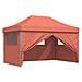 Tenda Party Terracotta 292 x 440 x 315 cm Tessuto Oxford - Foto miniatura 3